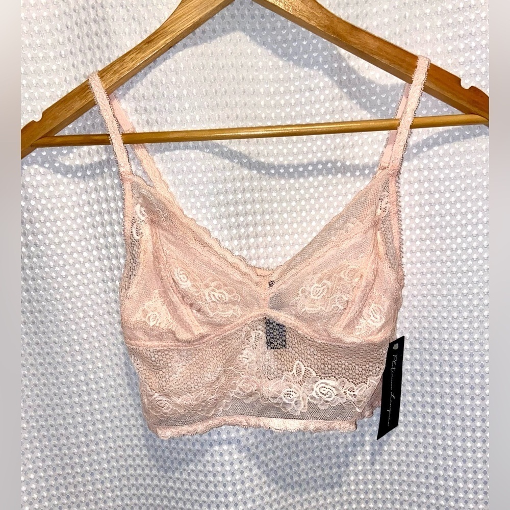 Platinum‎ Lingerie soft pink Stretchy Lace Bralette - Picture 2 of 12